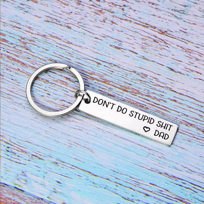 Don't Do Stupid Funny Keychain for Your Kids - From Grandma/Grandpa