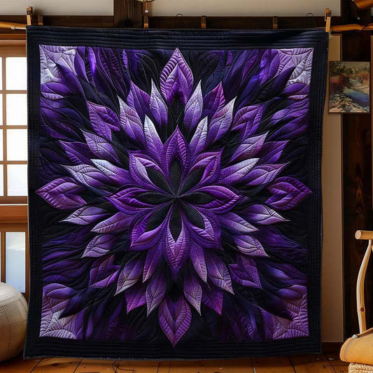 Mystic Purple Bloom Blanket - D216 - Premium Blanket