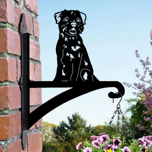 Border Terrier Metal Hanging Bracket Plant Stand PS144