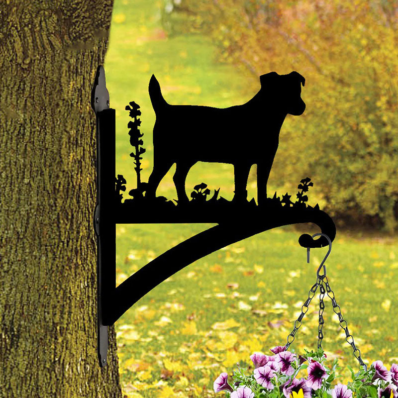 Jack Russell Metal Hanging Bracket Plant Stand PS002