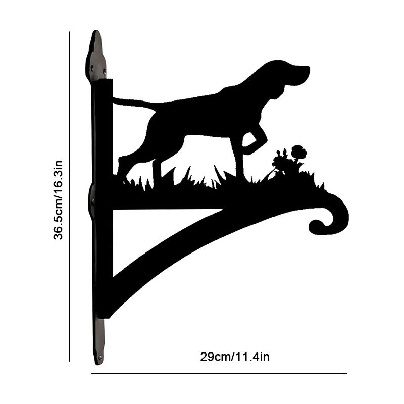 German Shorthaired Pointer Dog Metal Hanging Bracket Plant Stand PS003