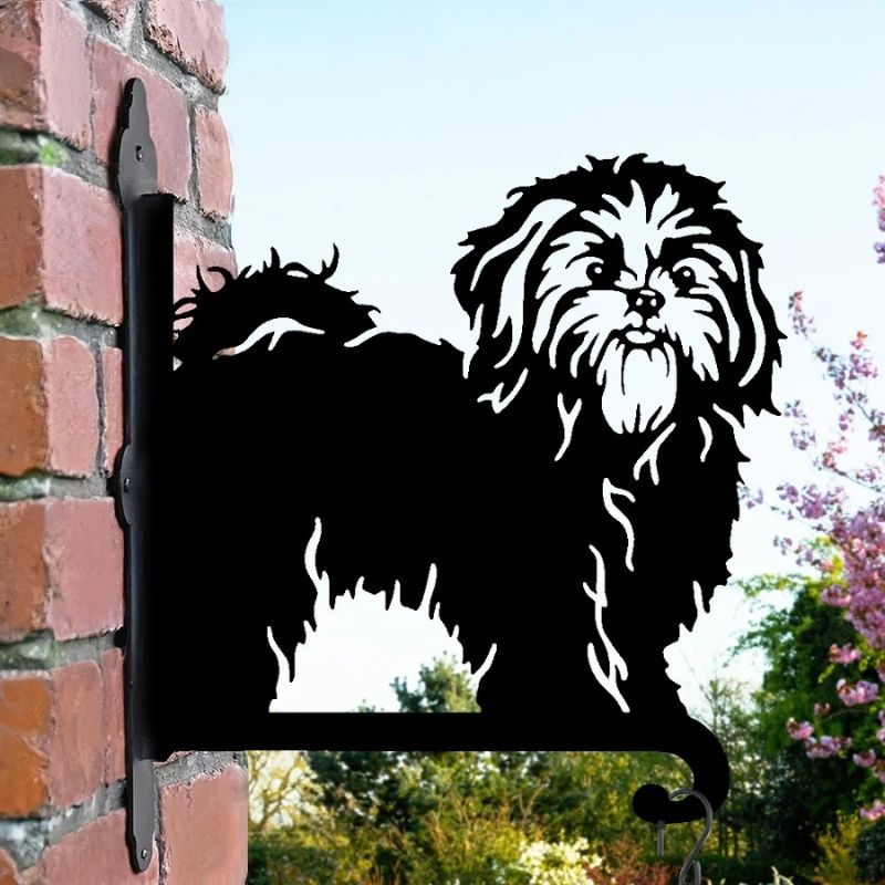 Shih Tzu Metal Hanging Bracket Plant Stand PS014