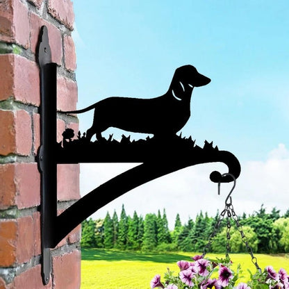 Dachshund Dog Metal Hanging Bracket Plant Stand PS081