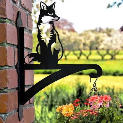 Sitting Fox Metal Hanging Bracket Plant Stand PS096