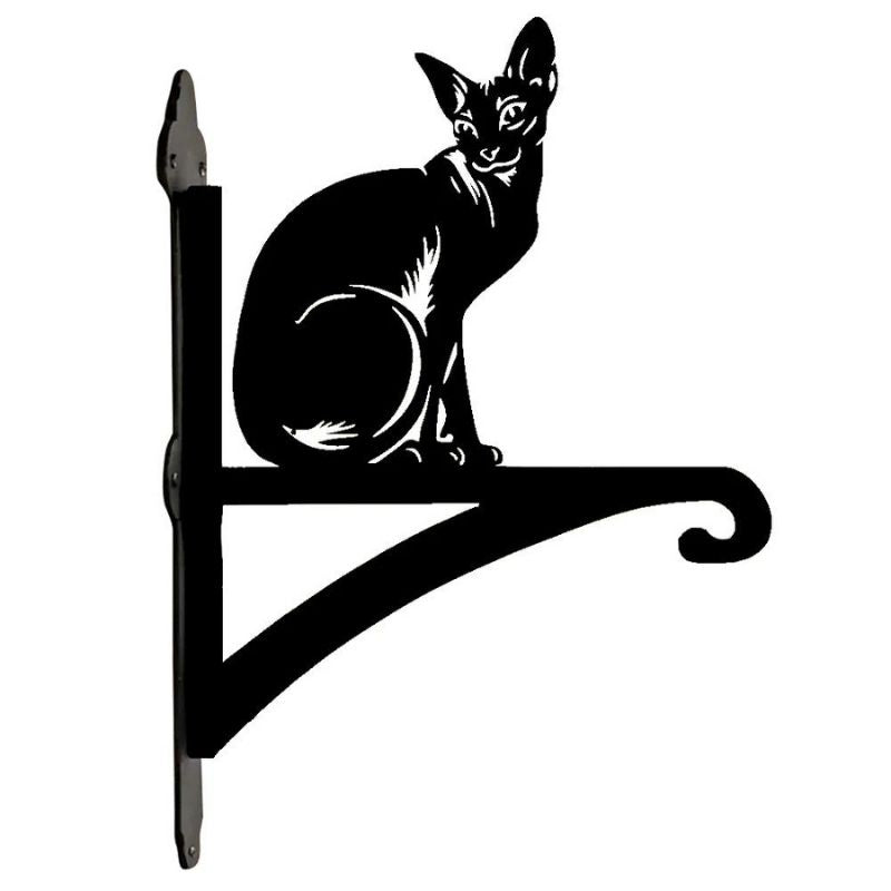 Sphynx Cat Metal Hanging Bracket Plant Stand PS120