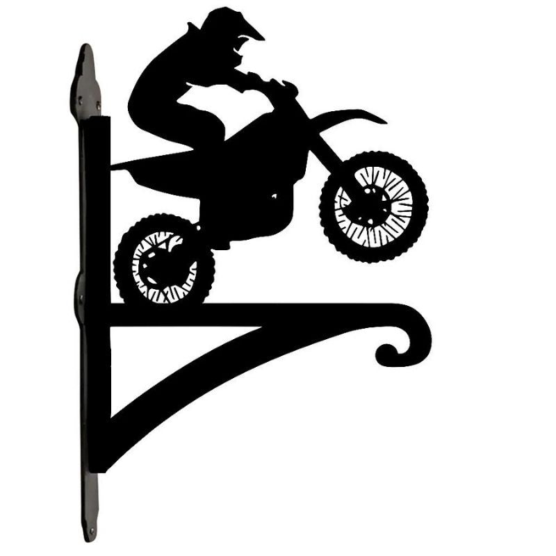 Dirt Bike Metal Hanging Bracket Plant Stand PS057