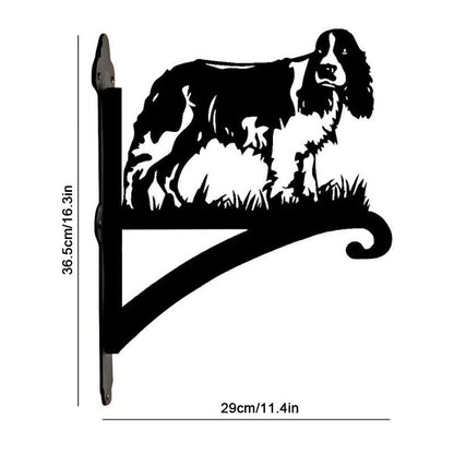 English Springer Spaniel Dog Metal Hanging Bracket Plant Stand PS037