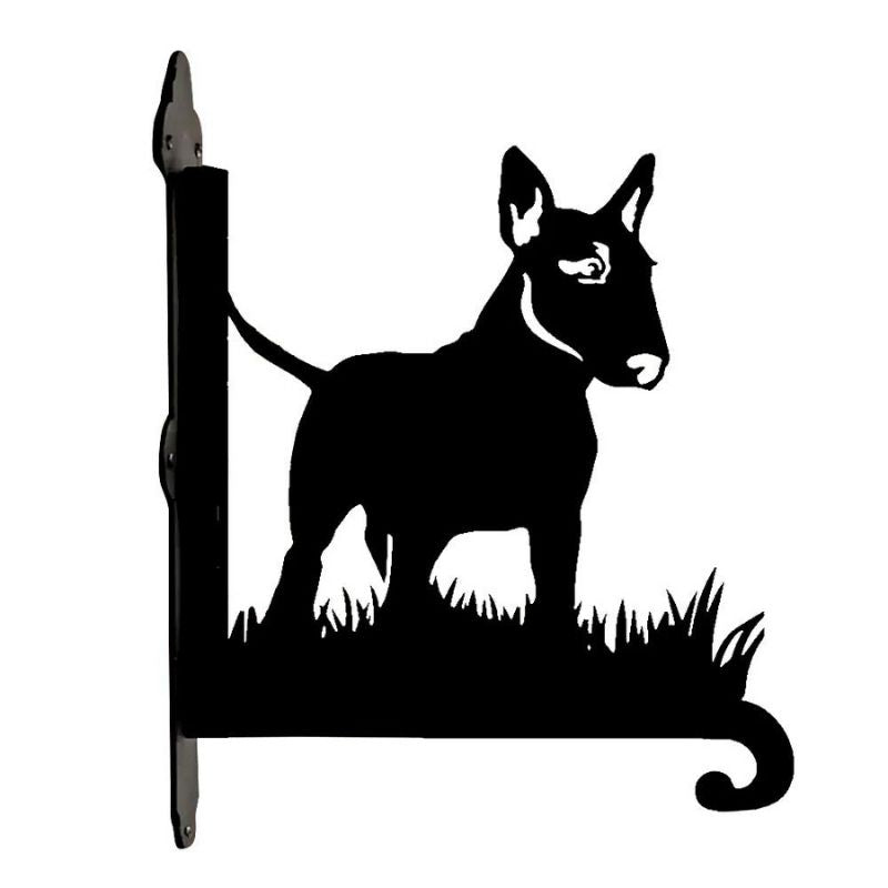 English Bull Terrier Metal Hanging Bracket Plant Stand PS038