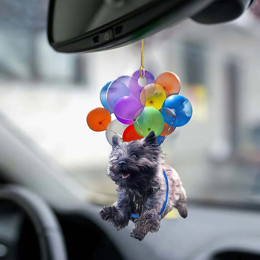 Cairn Terrier Fly With Bubbles Car Hanging Ornament BC059