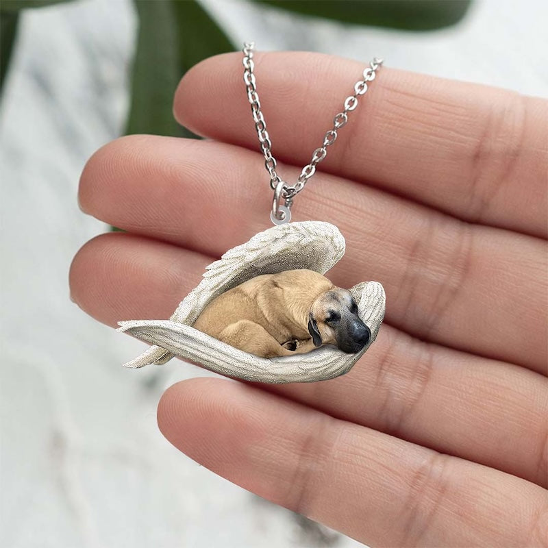 Anatolian Shepherd Sleeping Angel Stainless Steel Necklace SN186