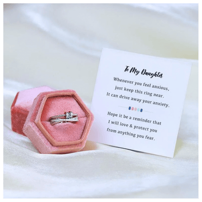 💓For Daughter - Drive Away Your Anxiety Fidget Rings -Adjustable💕