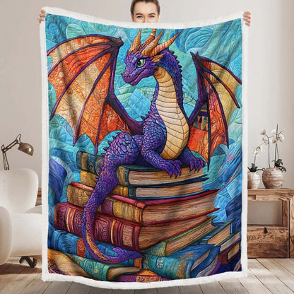 Mythical Wisdom Dragon Blanket  - H208 - Premium Blanket