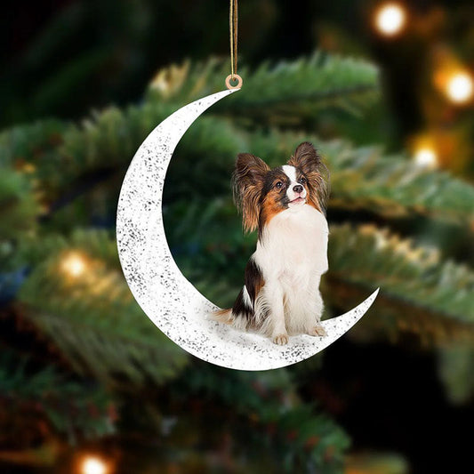 Papillon Sit On The Moon Ornament MO056