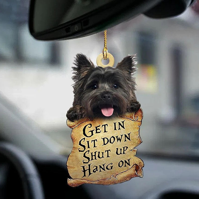 Cairn Terrier Get In Ornament GI039