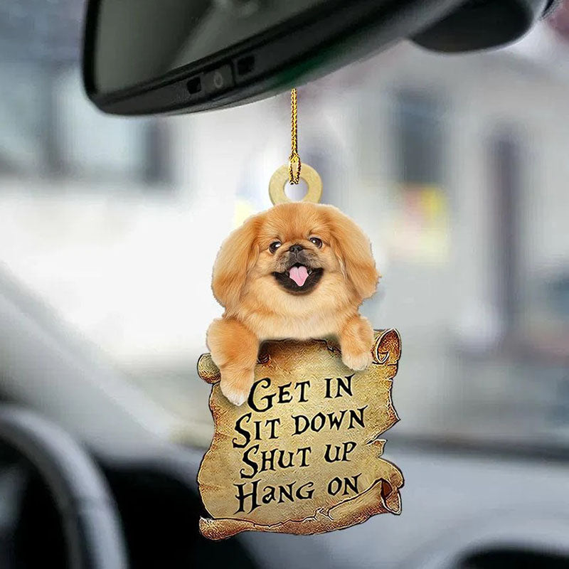 Pekingese Get In Ornament GI052