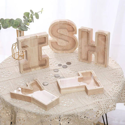 Personalized Wooden Letter Piggy Bank 🔥Buy 2 Free Shipping🔥