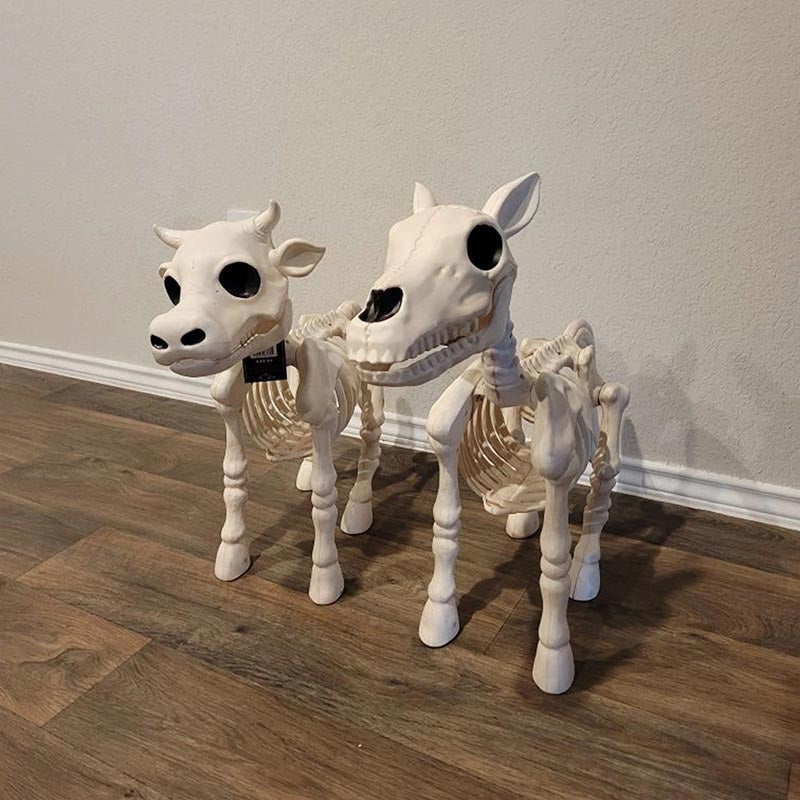 Cow & Horse Skeleton Halloween Decorative Prop