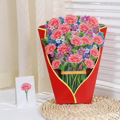 Pop Up Flower Bouquet Greeting Card