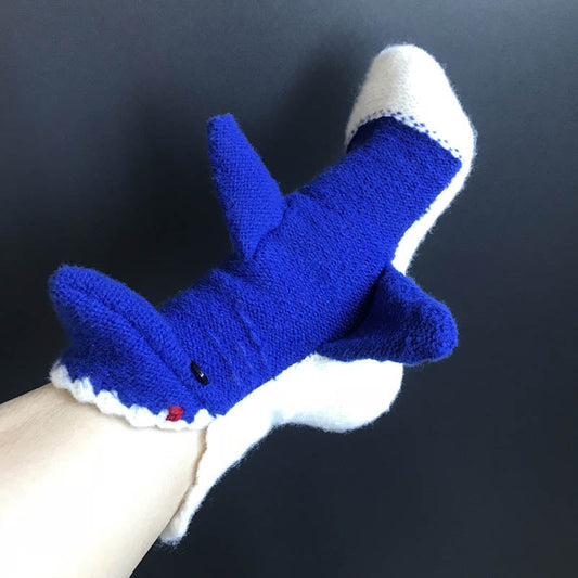 White-billed Shark Knitted Warm 3D Floor Socks