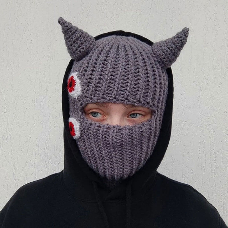 Mask Woolen Handmade Crochet Warm Hats