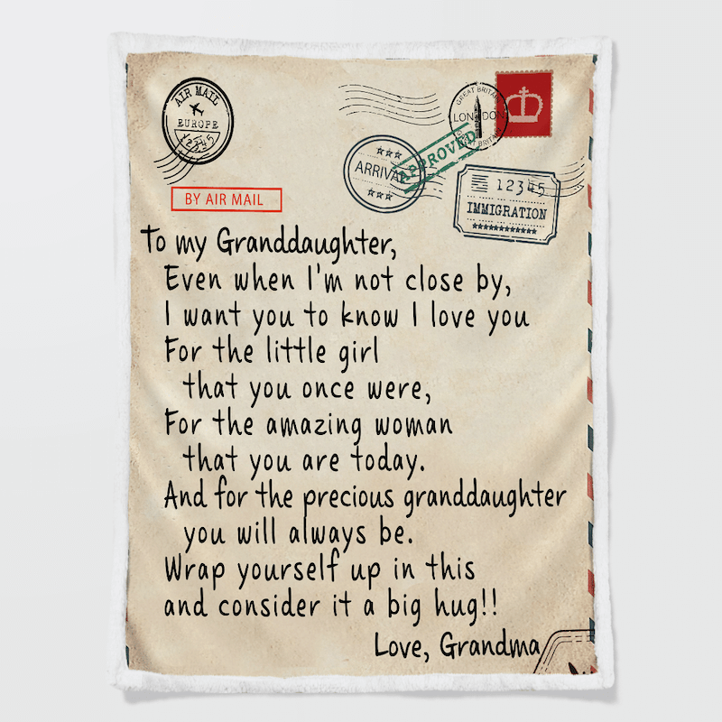 To My Granddaughter - From Grandma - I Want You To Know G016 - Premium Blanket