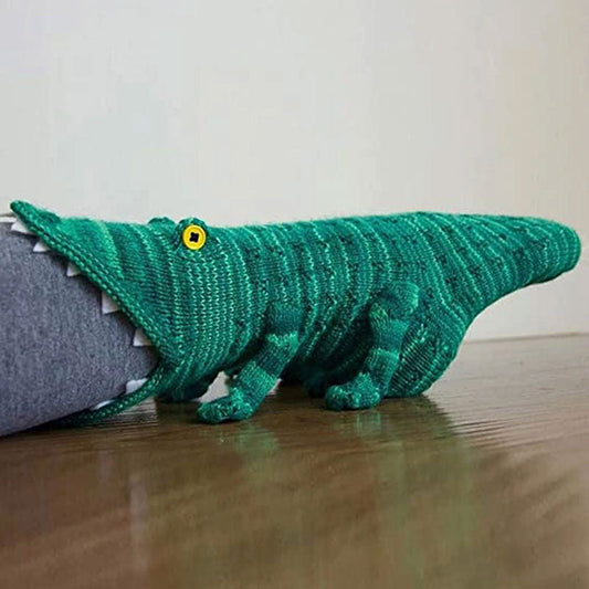 Knit Crocodile Socks