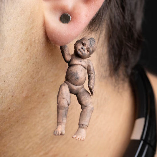 Creepy Baby Doll Earrings