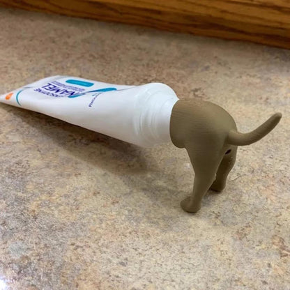 Pooping Dog Butt Toothpaste Topper