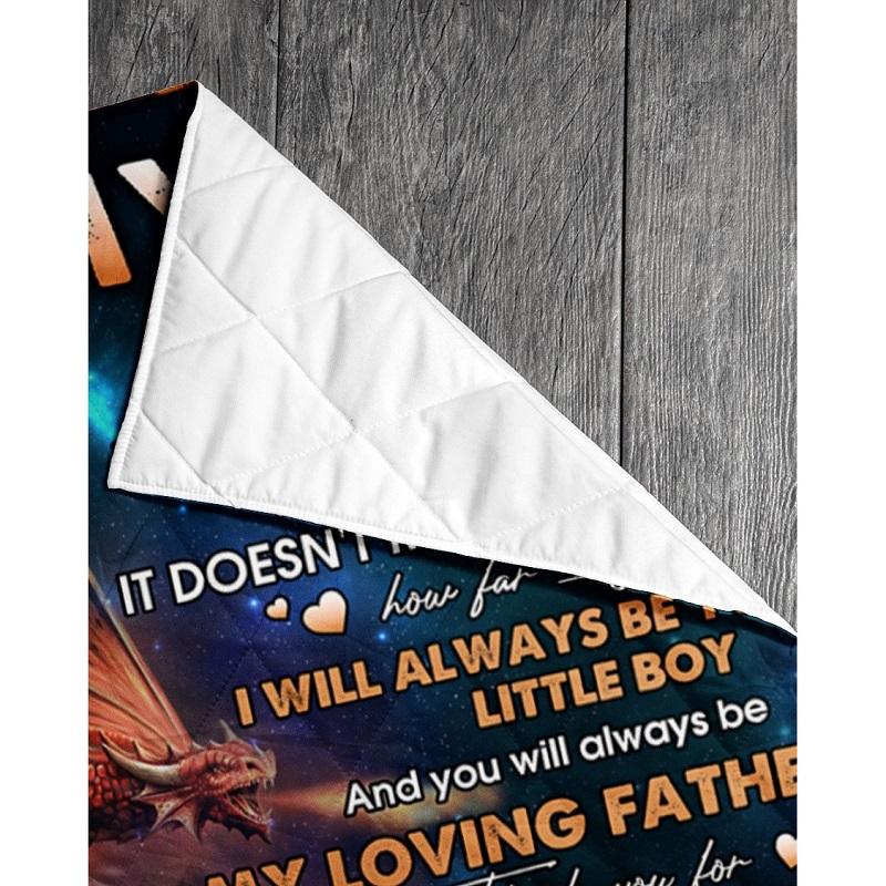 To My Dad - From Son - Dragon A313 - Premium Blanket