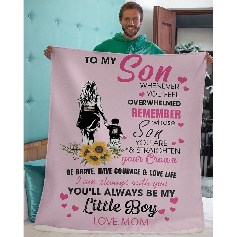 To My Son - From Mom - A327 - Premium Blanket