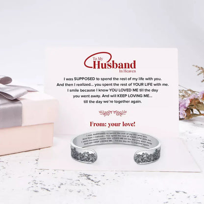 To My Husband in Heaven Memorial Bracelet