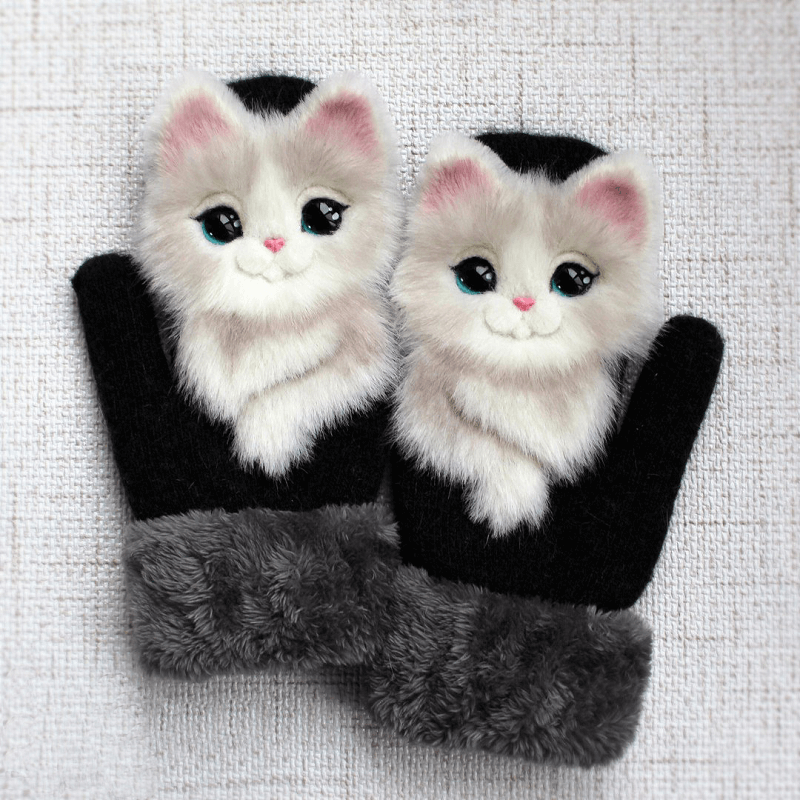 Hand-knitted Animal Mittens 【BUY 2 FREE SHIPPING】