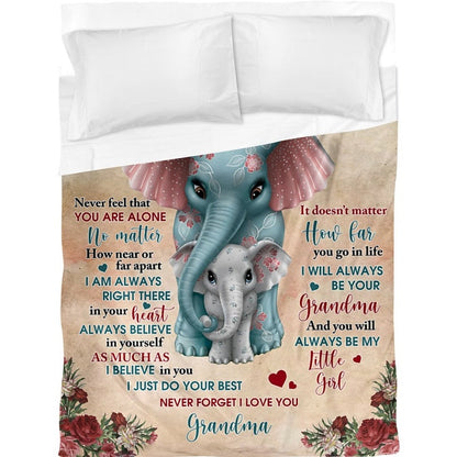 To My Granddaughter - From Grandma  - A321 - Premium Blanket