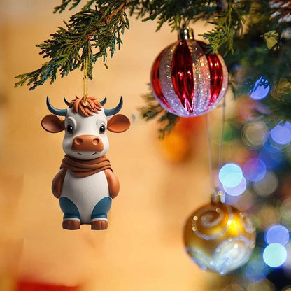 Cartoon Cow Animal Hanging Ornament