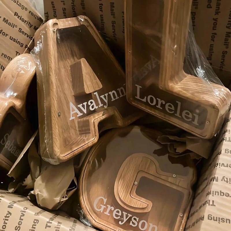 Personalized Wooden Letter Piggy Bank 🔥Buy 2 Free Shipping🔥