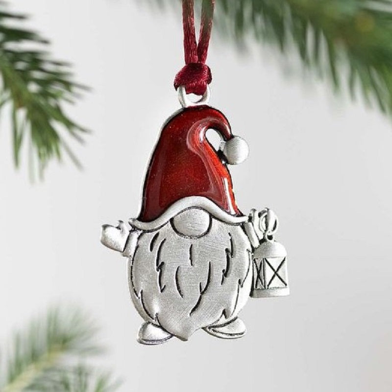 SOLID PEWTER CHRISTMAS TREE ORNAMENT