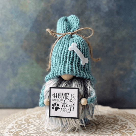 Dog Lover Gnome Home Decor Rustic Gnome