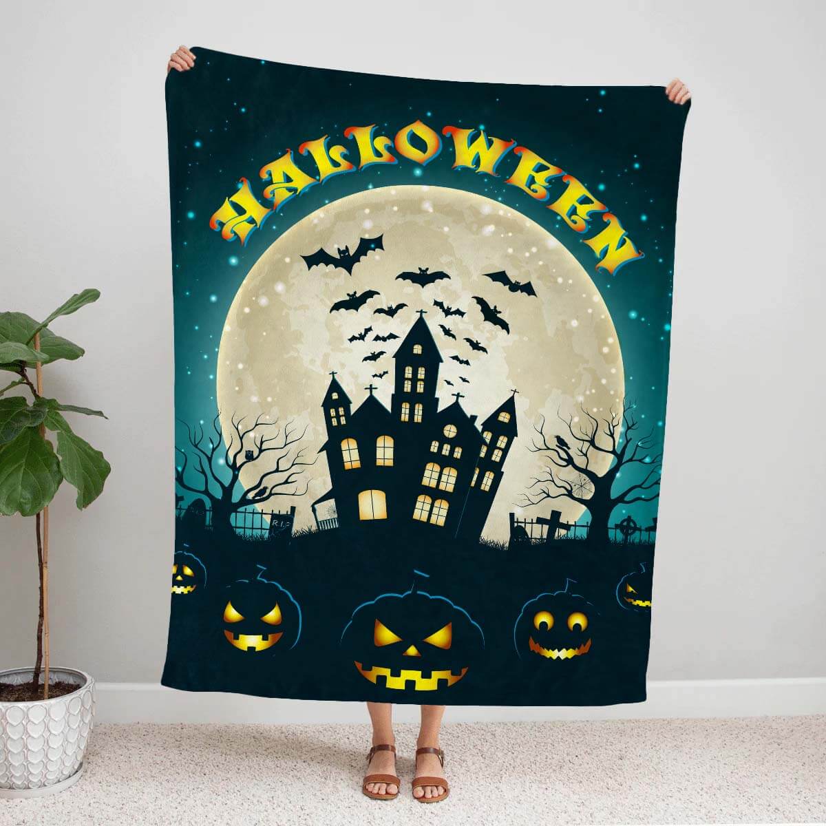 Dark Castle - A516 - Halloween Premium Blanket