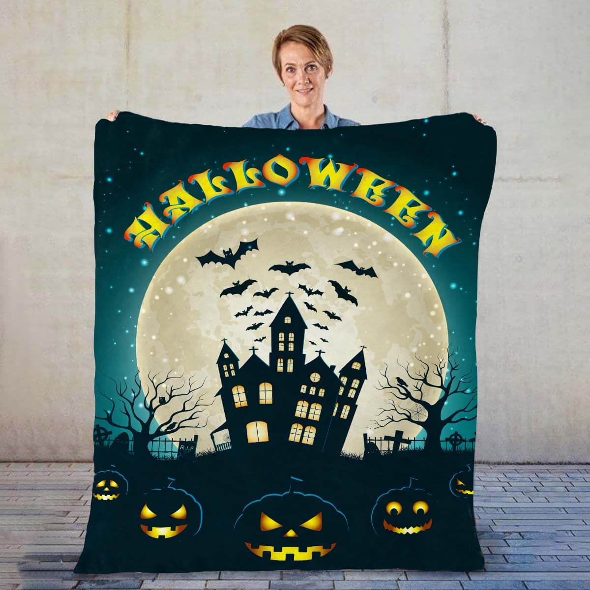 Dark Castle - A516 - Halloween Premium Blanket