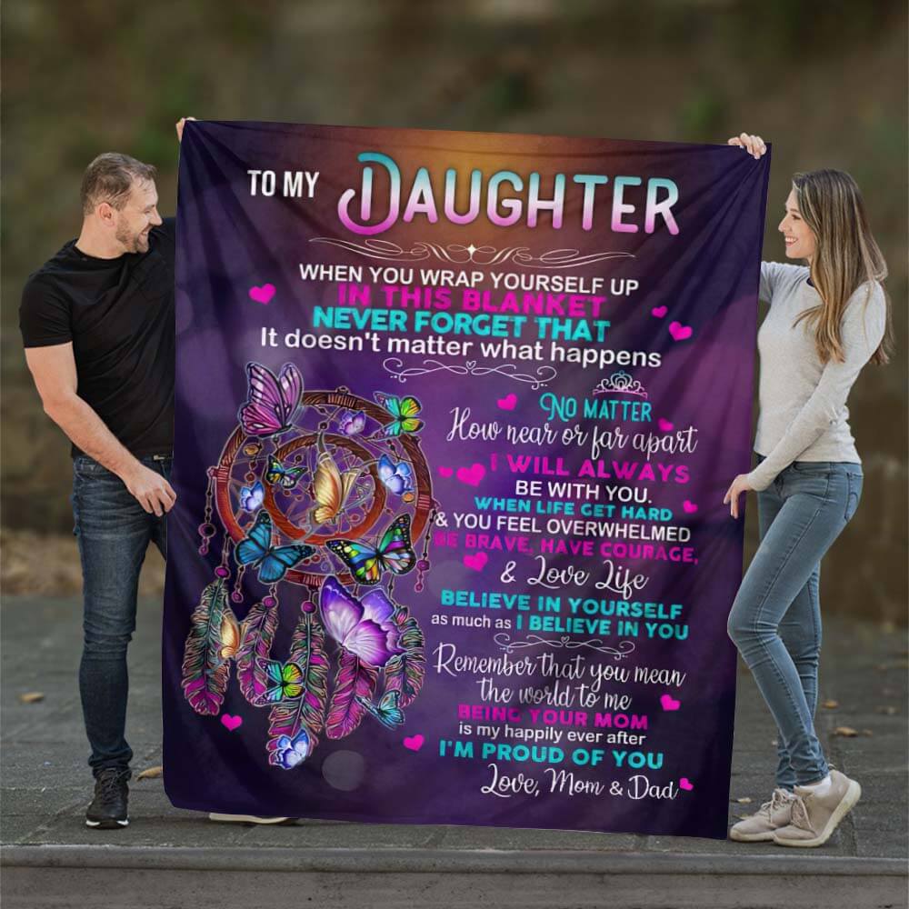 Special Gift For Your Daughter On A Birthday or For Your Daughter Living Far From Home - A651 - Premium Blanket