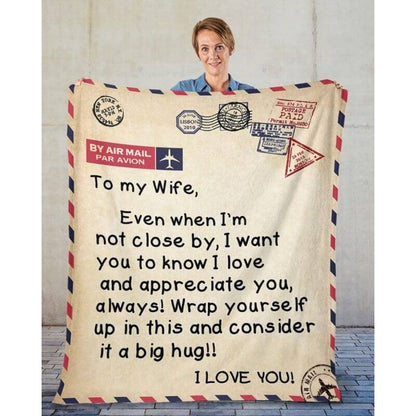 To My Wife - From Husband - A325 - Premium Blanket
