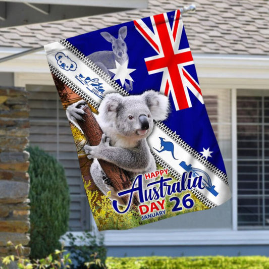 Koala Australia Flag Happy Australia Day