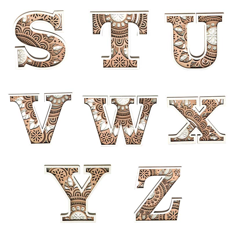 Wooden Alphabet Carving Handcraft 🔥Buy 2 Free Shipping🔥