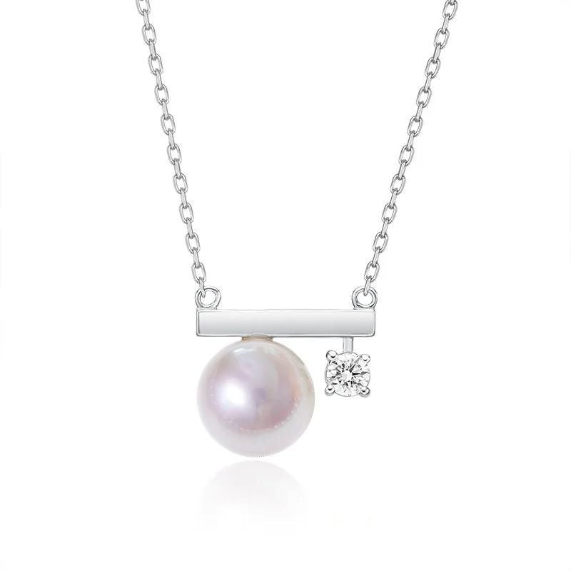 Life is 90% How You React it Pearl Balance Necklace