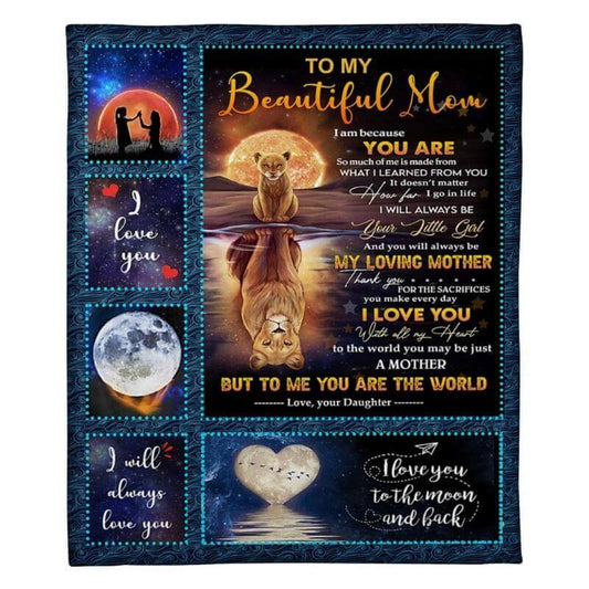 To My Mom - From Daughter  - A369 - Premium Blanket