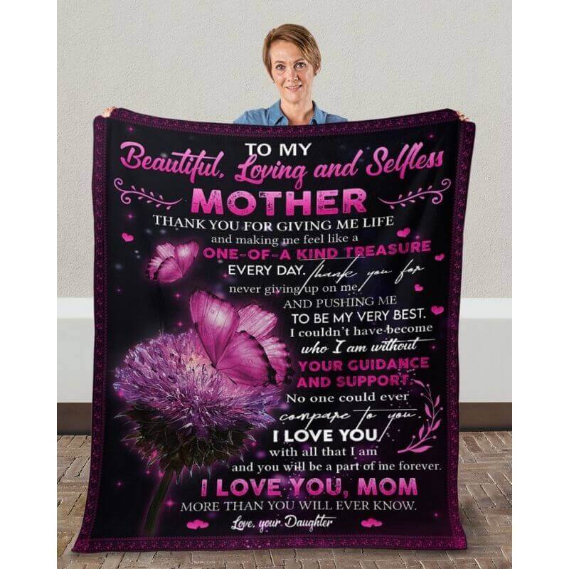 To My Mom - From Daughter  - A368 - Premium Blanket