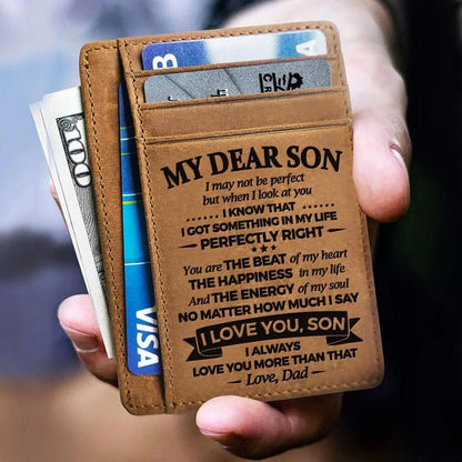 Dad To Son - The Energy Of My Soul - Card Wallet