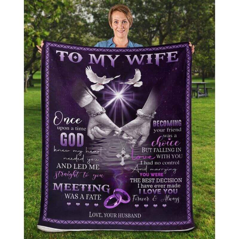 To My Wife - From Husband - A355 - Premium Blanket