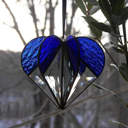 Handmade Stained Heart-shaped Suncatcher