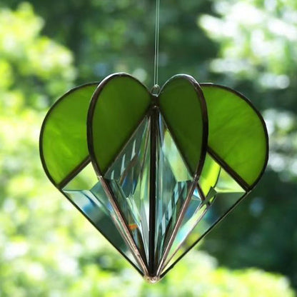 Handmade Stained Heart-shaped Suncatcher